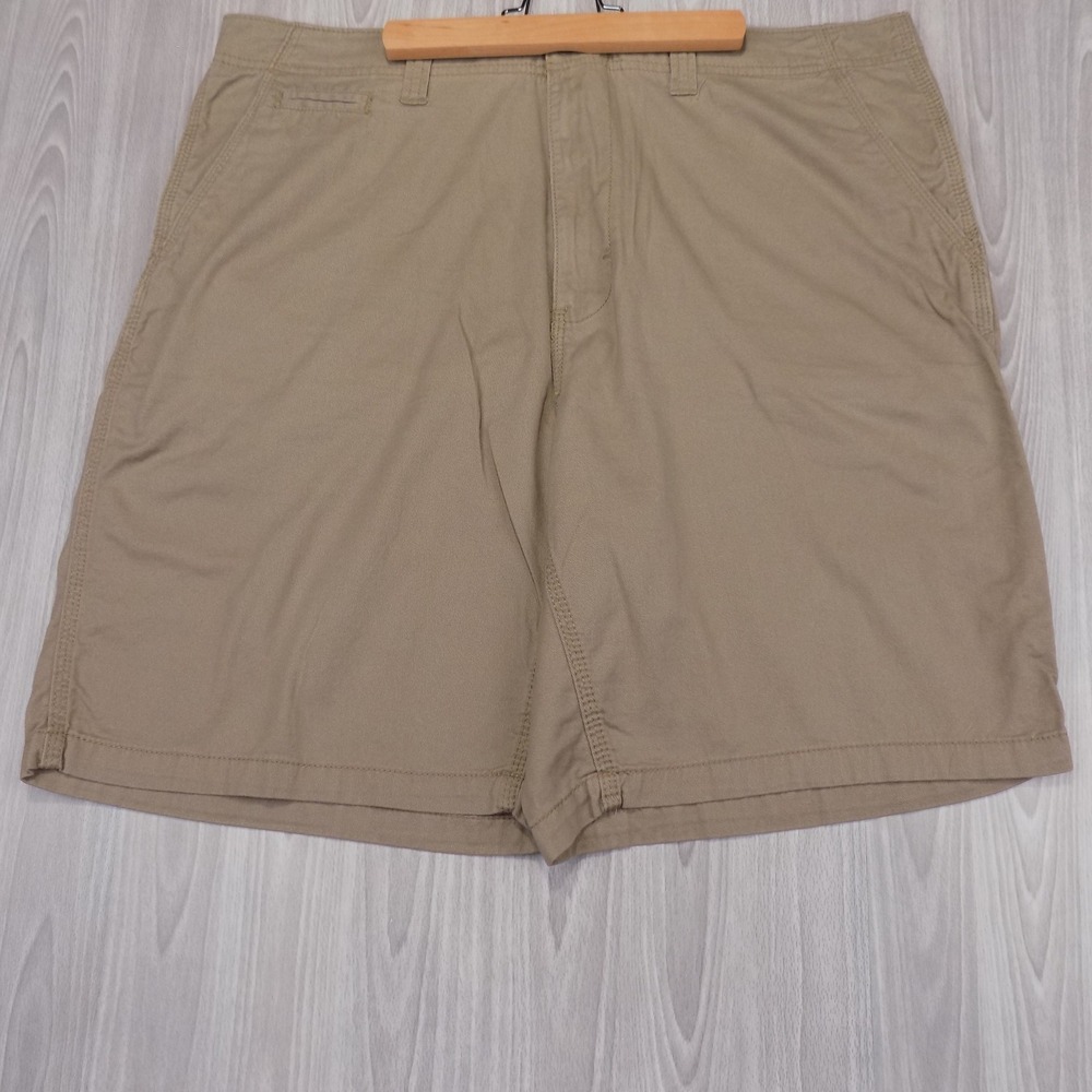 Paper‎ Denim & Cloth Mens Khaki Cotton Twill Cargo Shorts Size 38 Sumer Comfort